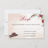 Carte d'aquarelle Tarjeta RSVP Mariachi Charra (Devant)