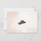 Carte d'aquarelle Tarjeta RSVP Mariachi Charra (Dos)