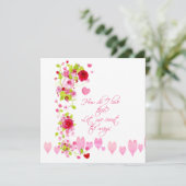 Carte d'aquarelle Valentines Day (Debout devant)