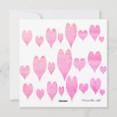 Carte d'aquarelle Valentines Day (Dos)