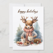 Carte d'aquarelle Vintage Christmas (Devant)