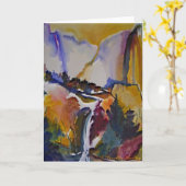 Carte d'aquarelle Yosemite Automne (Fleur jaune)