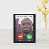 Carte Daquavious Pork appelle mème John Pork mème (Fleur jaune)