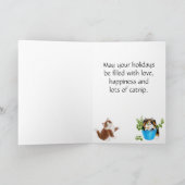 Carte d'arbre de chat de vacances (Intérieur)