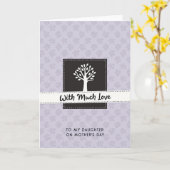 Carte d'arbre de la journée douce des filles (Fleur jaune)