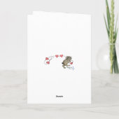 Carte d'arbre de la souris Valentine (Dos)