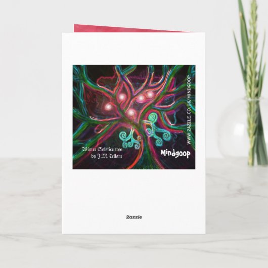Carte d'arbre de Noël (Dos)