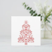 Carte d'arbre de Noël 5x5 (Debout devant)