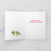 Carte d'arbre de Noël Dala Horse (Intérieur)