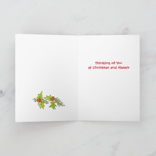 Carte d'arbre de Noël Dala Horse (Intérieur)