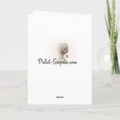 Carte d'arbre de Noël de poulet (Dos)