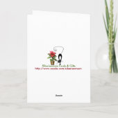 Carte d'arbre de Noël de sapin de Fraser (Dos)