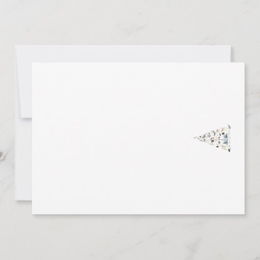 Carte d'arbre de Noël des animaux de forêt de Wood (Dos)