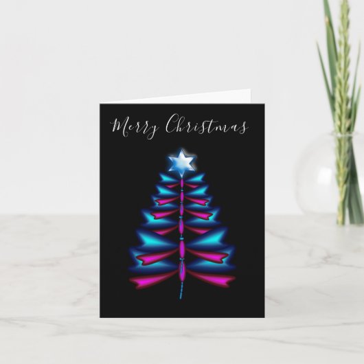 Carte d'arbre de Noël Dragonfly (Devant)