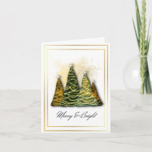 Carte d'arbre de Noël élégant – Vœux de fêtes mode