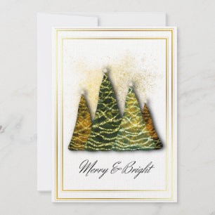 Carte d'arbre de Noël élégant – Vœux de vacances m