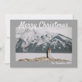 Carte d'arbre de Noël gris (Devant)