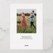 Carte d'arbre de Noël illustrée par la feuille d'a (Verso)