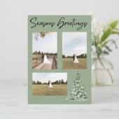 Carte d'arbre de Noël Joyeuses Fêtes (Debout devant)