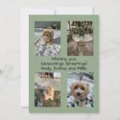 Carte d'arbre de Noël Joyeuses Fêtes (Dos)