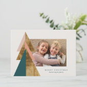 Carte d'arbre de Noël minimale (Debout devant)