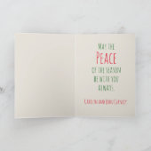 Carte d'arbre de Noël simple (Intérieur)