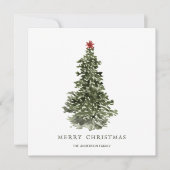 Carte d'arbre de Noël simple Waterton (Devant)