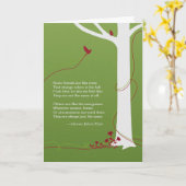 Carte d'arbre de Sympathie profonde (Fleur jaune)