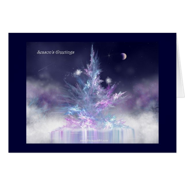 Carte d'arbre d'hiver (Devant horizontal)