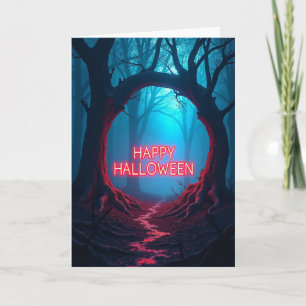 Carte d'arche lumineuse pour Halloween