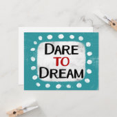 Carte Dare To Dream Grey Card (Devant/Arrière en situation)