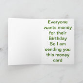 carte d'argent d'anniversaire (Intérieur)