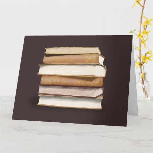 Carte Dark Academia (Fleur jaune)