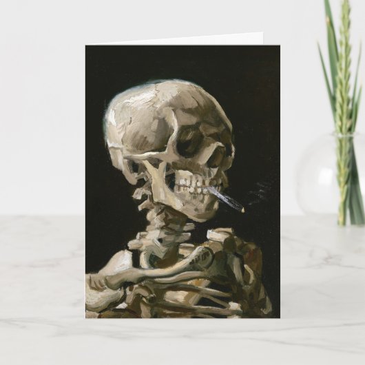Carte Dark Academia Van Gogh Skeleton Aesthetic (Devant)