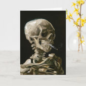 Carte Dark Academia Van Gogh Skeleton Aesthetic (Fleur jaune)