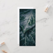 Carte Dark Moody Ivy Feuille Nature Photo (Devant/Arrière en situation)