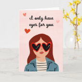 Carte Darling Valentine IV (Fleur jaune)