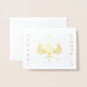 Carte d'armoiries Foil Note (Devant avec enveloppe)