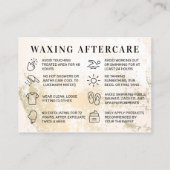 Carte d'arrière-garde Logo Gold Waxing personnalis (Dos)