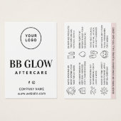 Carte d'arrière-garde personnalisée BB Glow (Devant & derrière)
