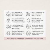 Carte d'arrière-garde personnalisée BB Glow (Dos)