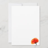 Carte d'arrière-plan de la fleur rouge (Dos)