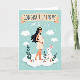 Carte d'arrivée de bébé fille