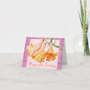 Carte d'art 50e anniversaire "Lilies"