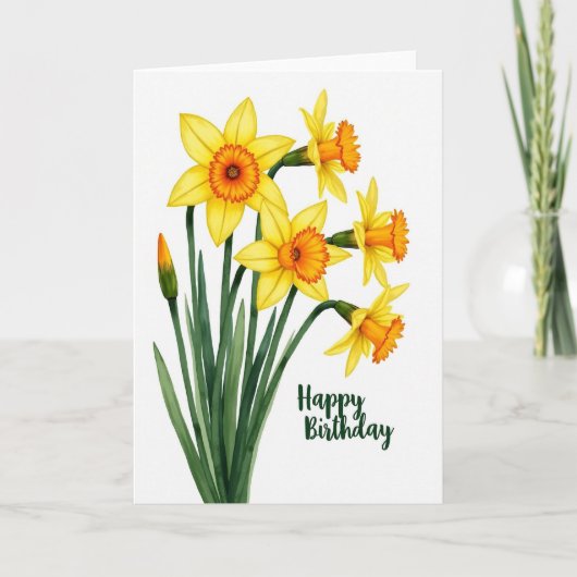 Carte d'art à Fleur Joyeuse (Devant)