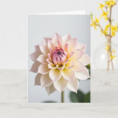 Carte d'art à fleurs pastel (Fleur jaune)