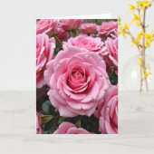 Carte d'art à la floraison rose (Fleur jaune)