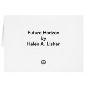Carte d'art à l'horizon futur (Dos Horizontal)