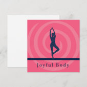 Carte d'art à l'intention silencieuse – Corps joye (Devant / Derrière)