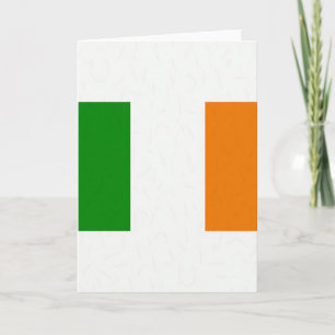 Carte d'art abstrait aux couleurs irlandaises